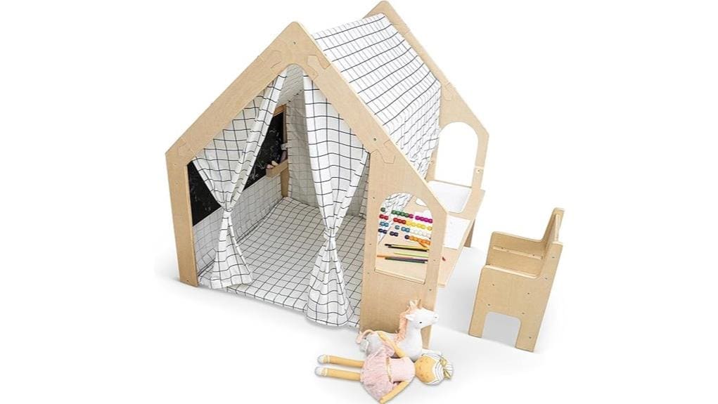 convertible wooden montessori playhouse