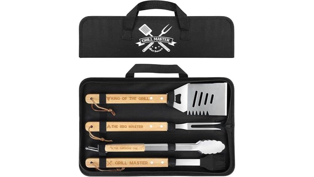 coralogo 4 piece bbq set