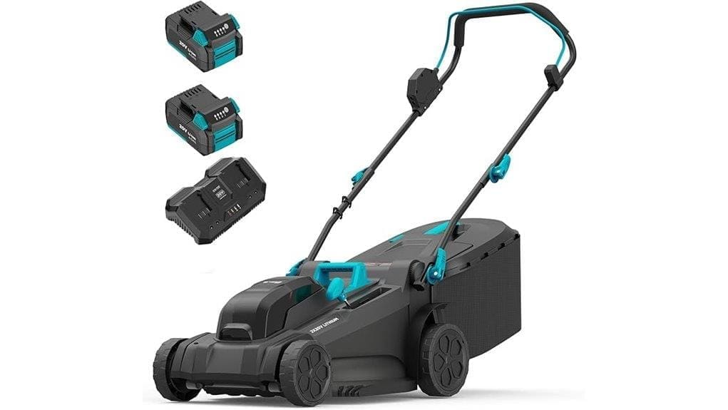 cordless dual battery 18 inch mower