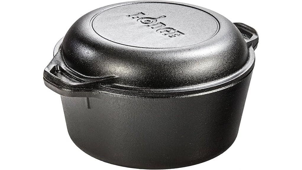 durable 5 quart double dutch oven