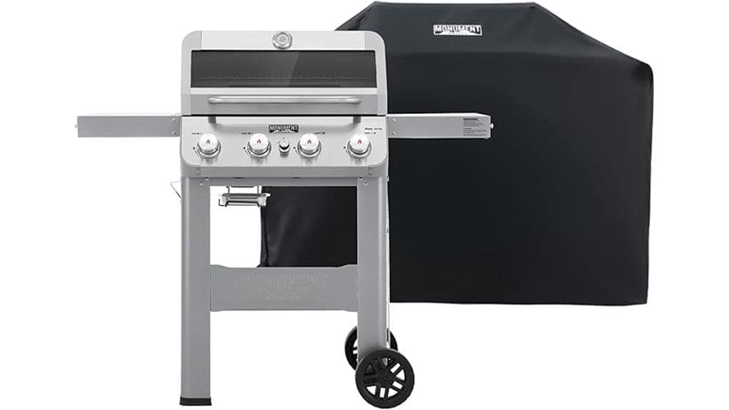 durable four burner propane grill