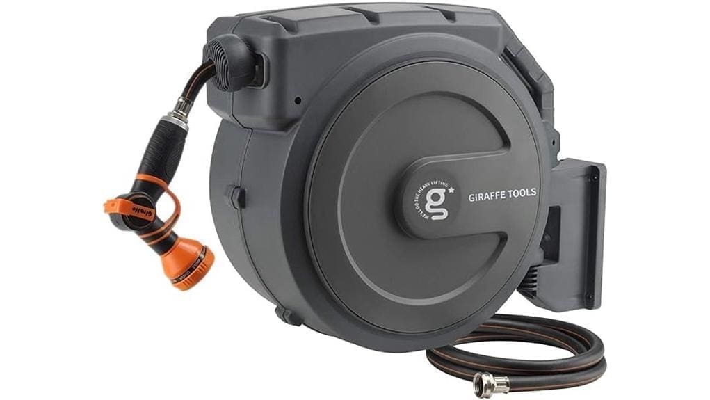 durable retractable hose reel