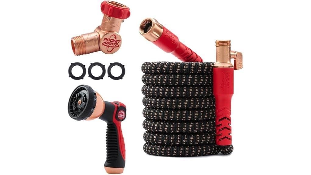 expandable 50ft copper head hose