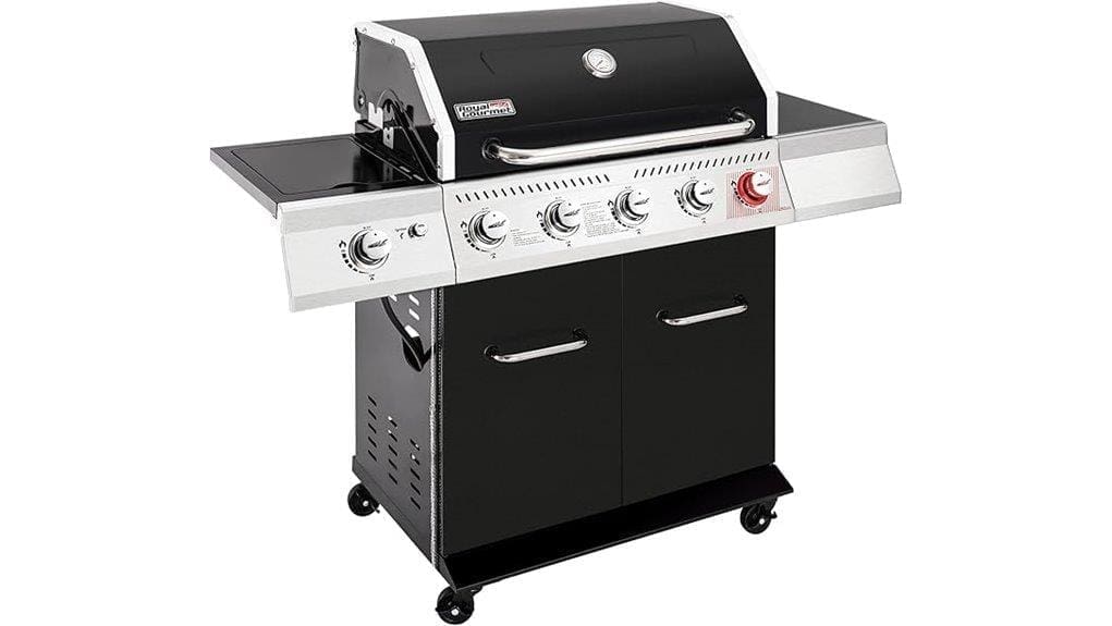 five burner stainless steel powerhouse