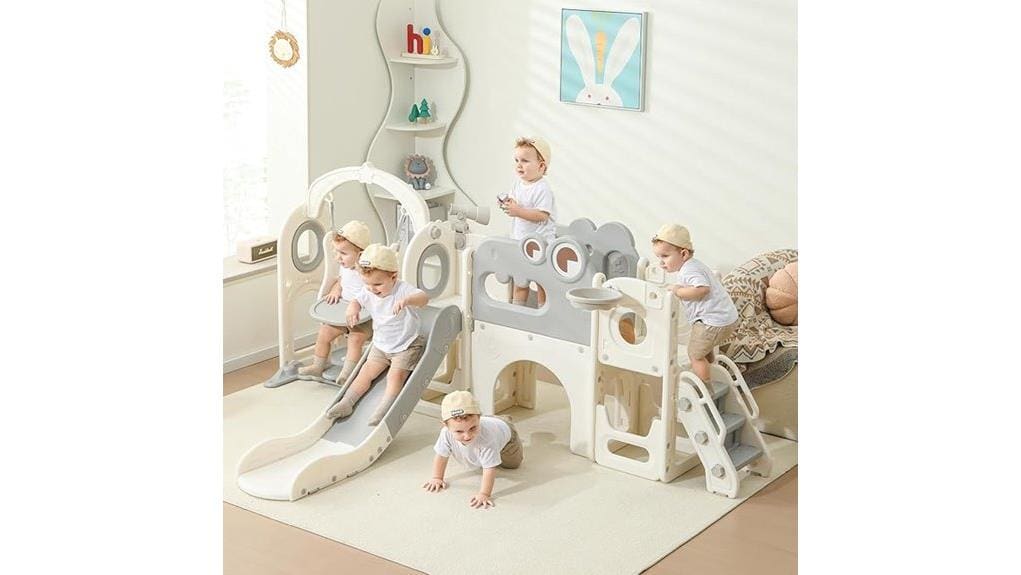 foldable 9 in 1 toddler slide
