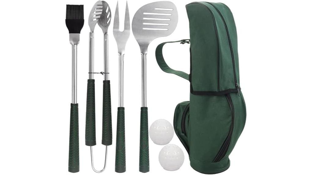 golf club styled bbq set