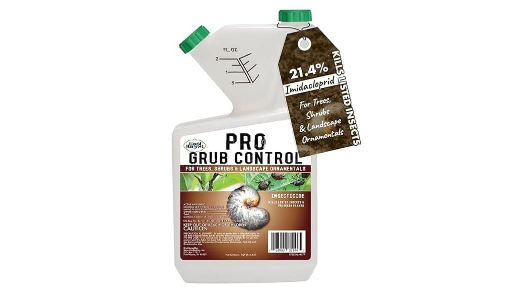 grub treatment product evaluation