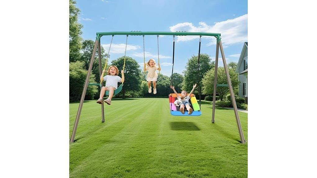 hapfan 7 3ft heavy duty swingset hapfan 7 3ft heavy duty swingset