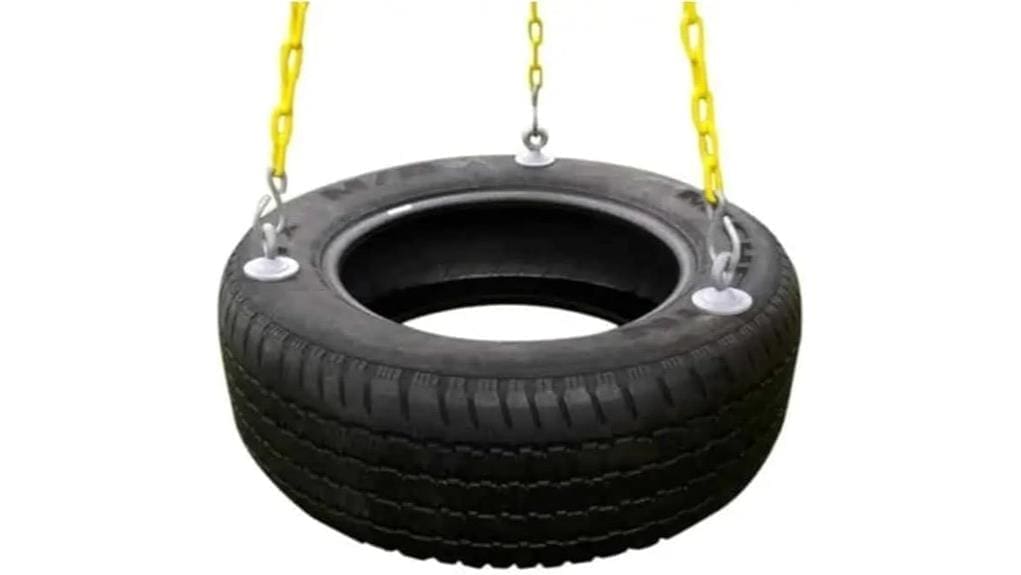 heavy duty 3 chain rubber seat