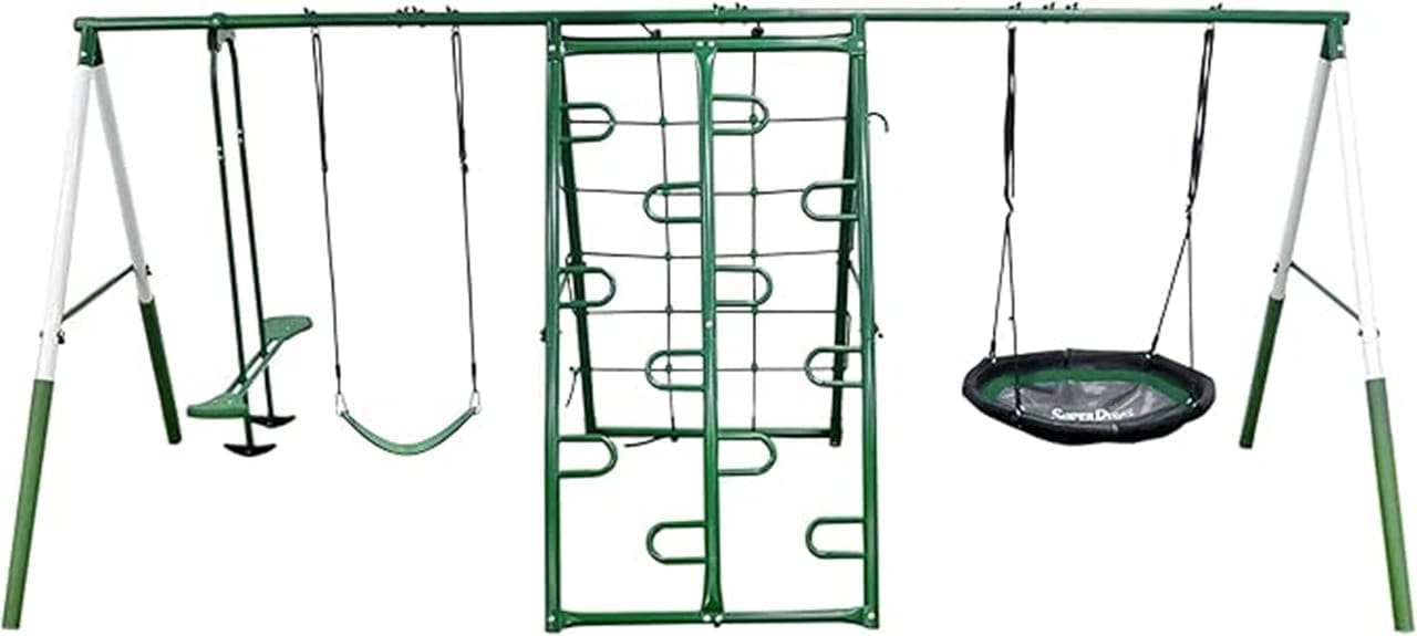 indoor playground with swings