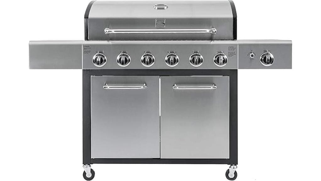 kenmore six burner propane grill