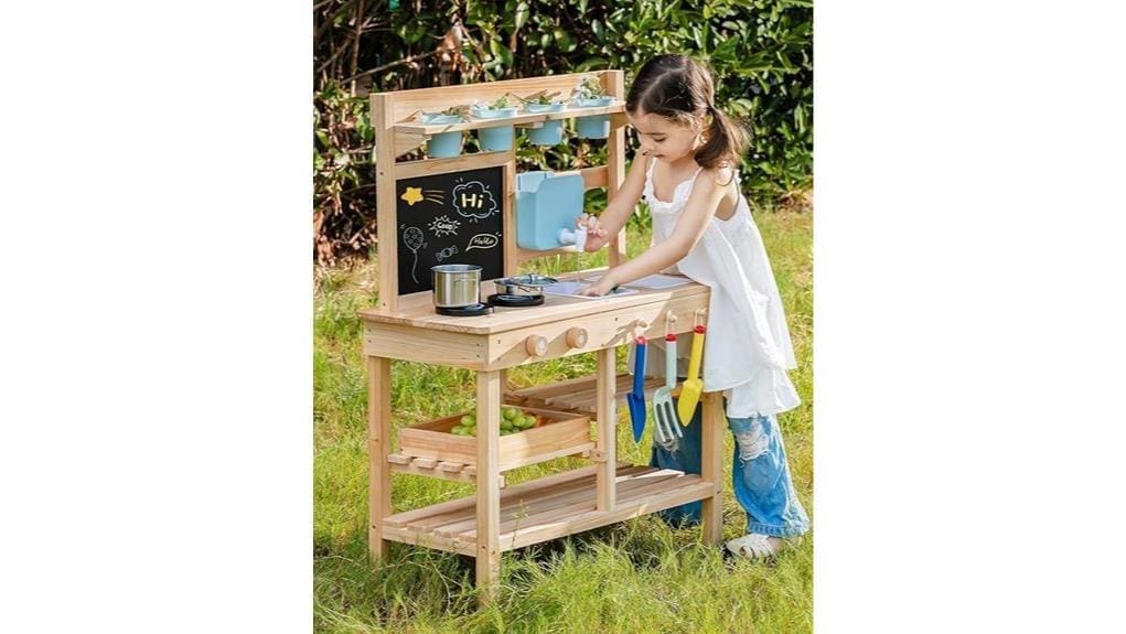 kids outdoor pretend kitchen