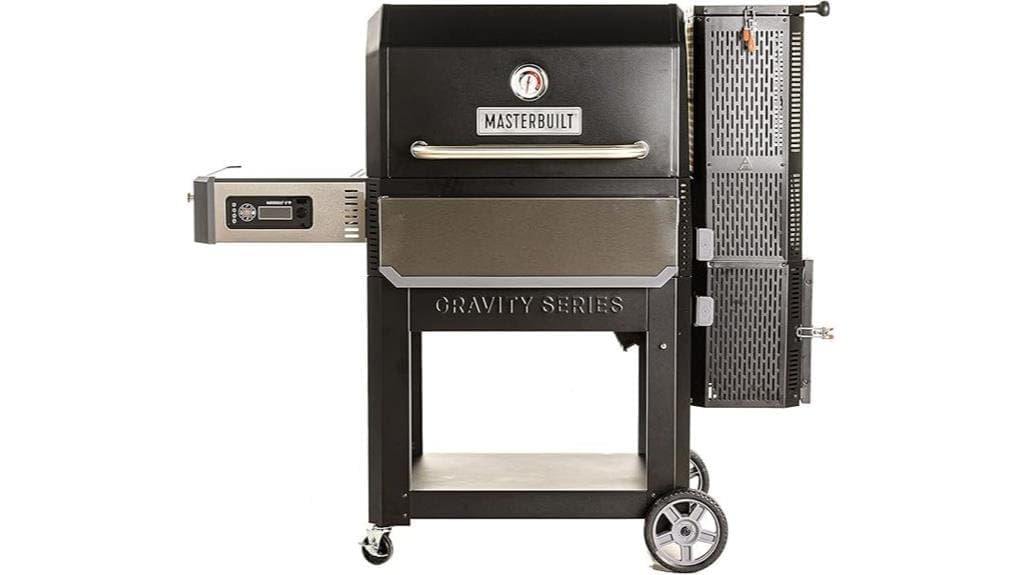 large gravity fed pellet smoker