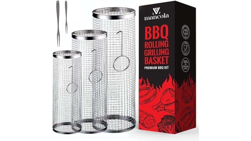 mancola rolling grilling basket