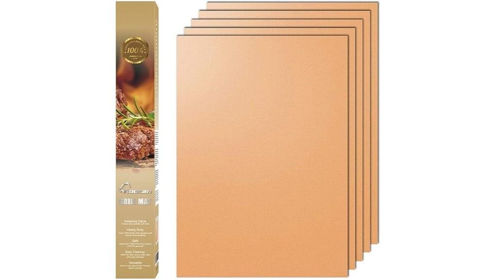nonstick copper grill mats set nonstick copper grill mats set