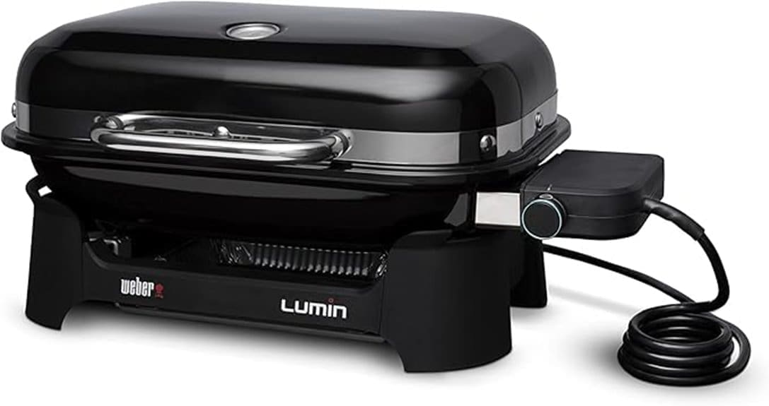 portable compact electric outdoor grill