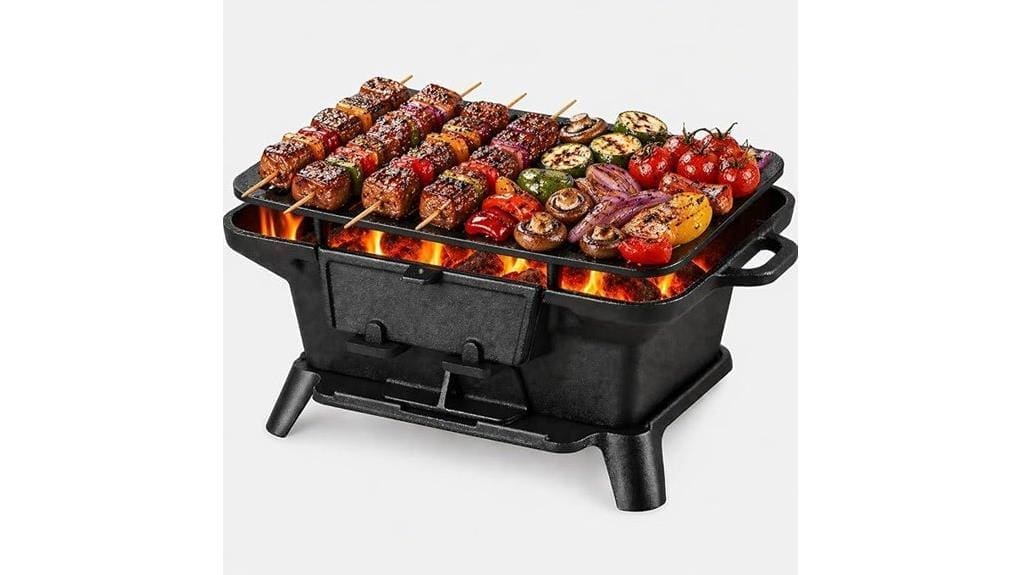 portable mini charcoal hibachi
