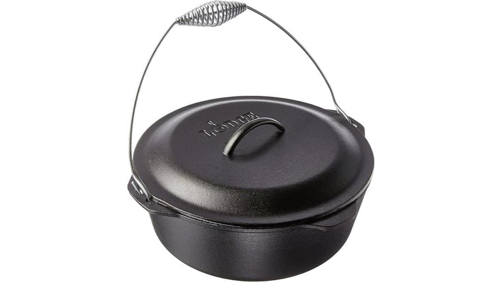 pre seasoned 9 quart cast iron dutch oven