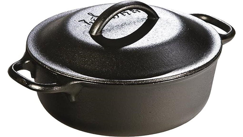 small durable 2 quart dutch oven