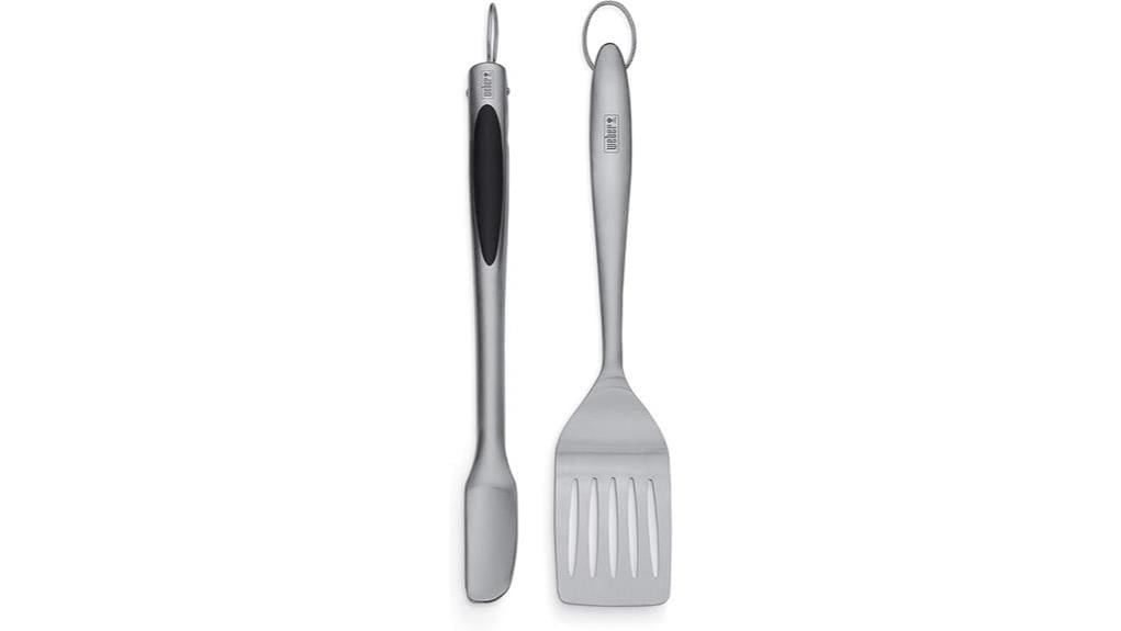stainless two piece barbecue tools