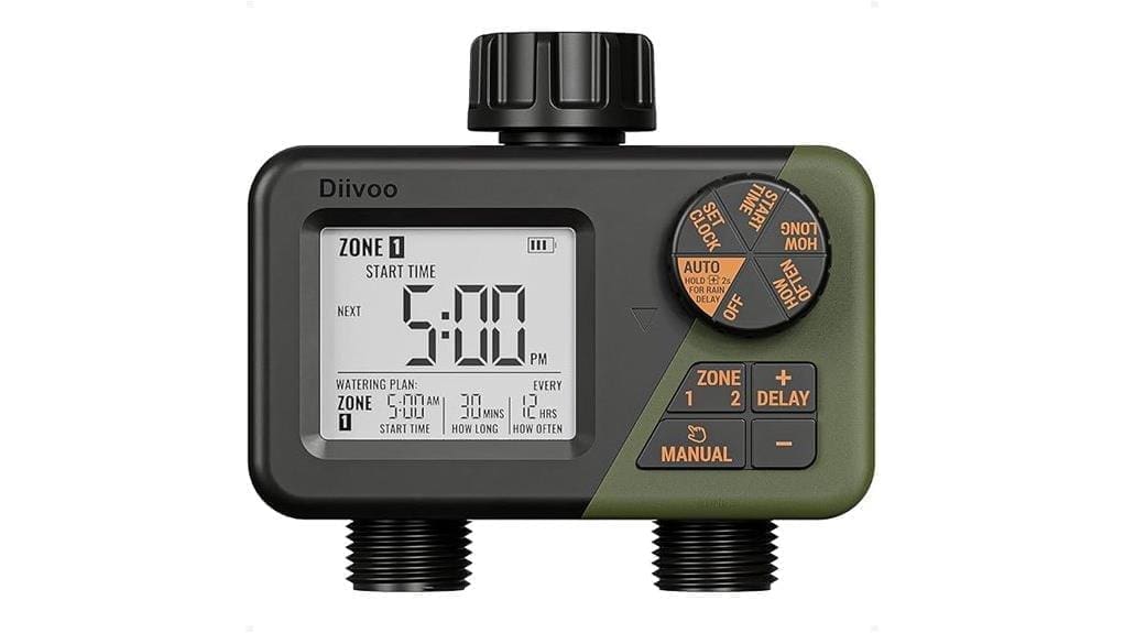 two zone programmable sprinkler timer two zone programmable sprinkler timer