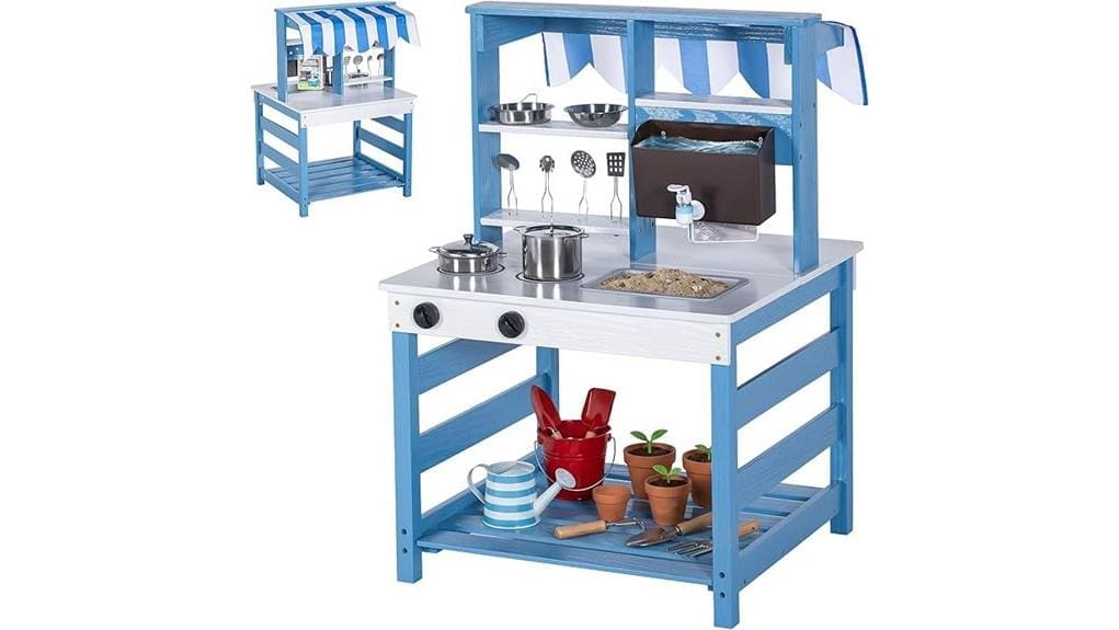 wooden 2 in 1 mudkitchen