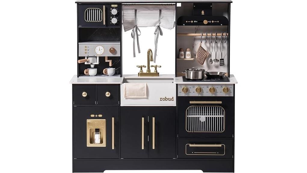 wooden kids play kitchen