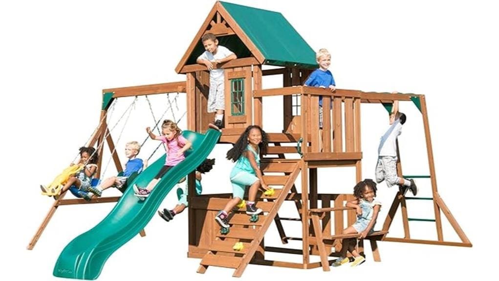 wooden swing set review
